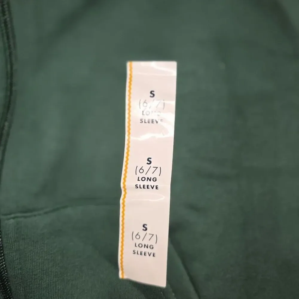Boys Zip Up Hoodie Uniform Green